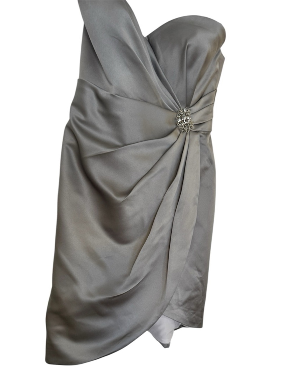 Love Special Occasion by Enzoani Strapless Satin Cocktail Dress